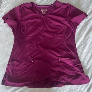 Burgundy Scrub Set